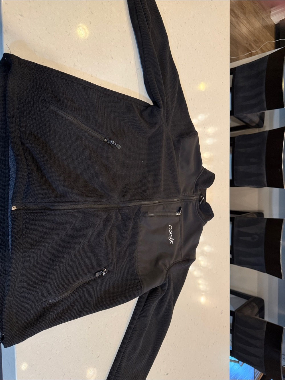 Google Men's Black Full-Zip Performance Jacket